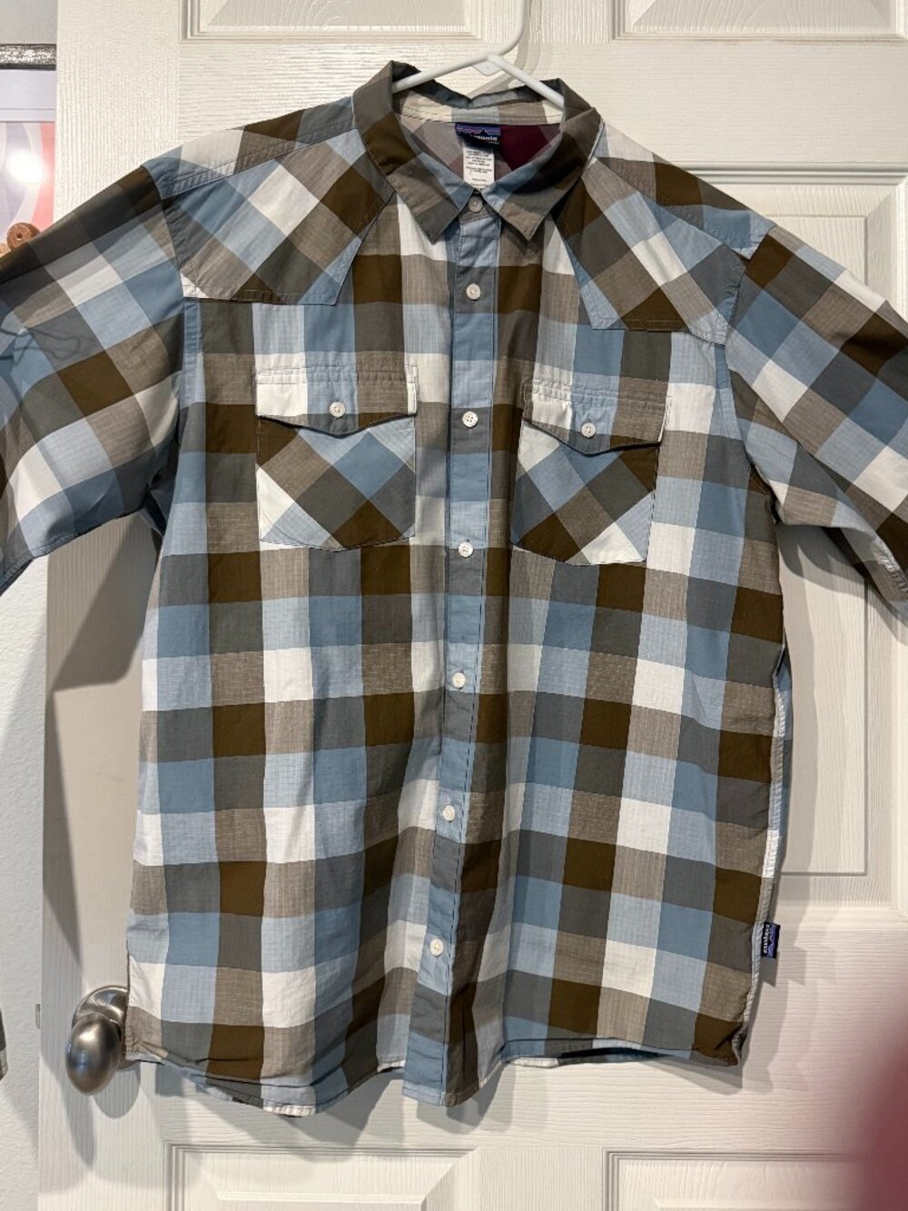 Patagonia Western Button Up Organic Cotton Shirt